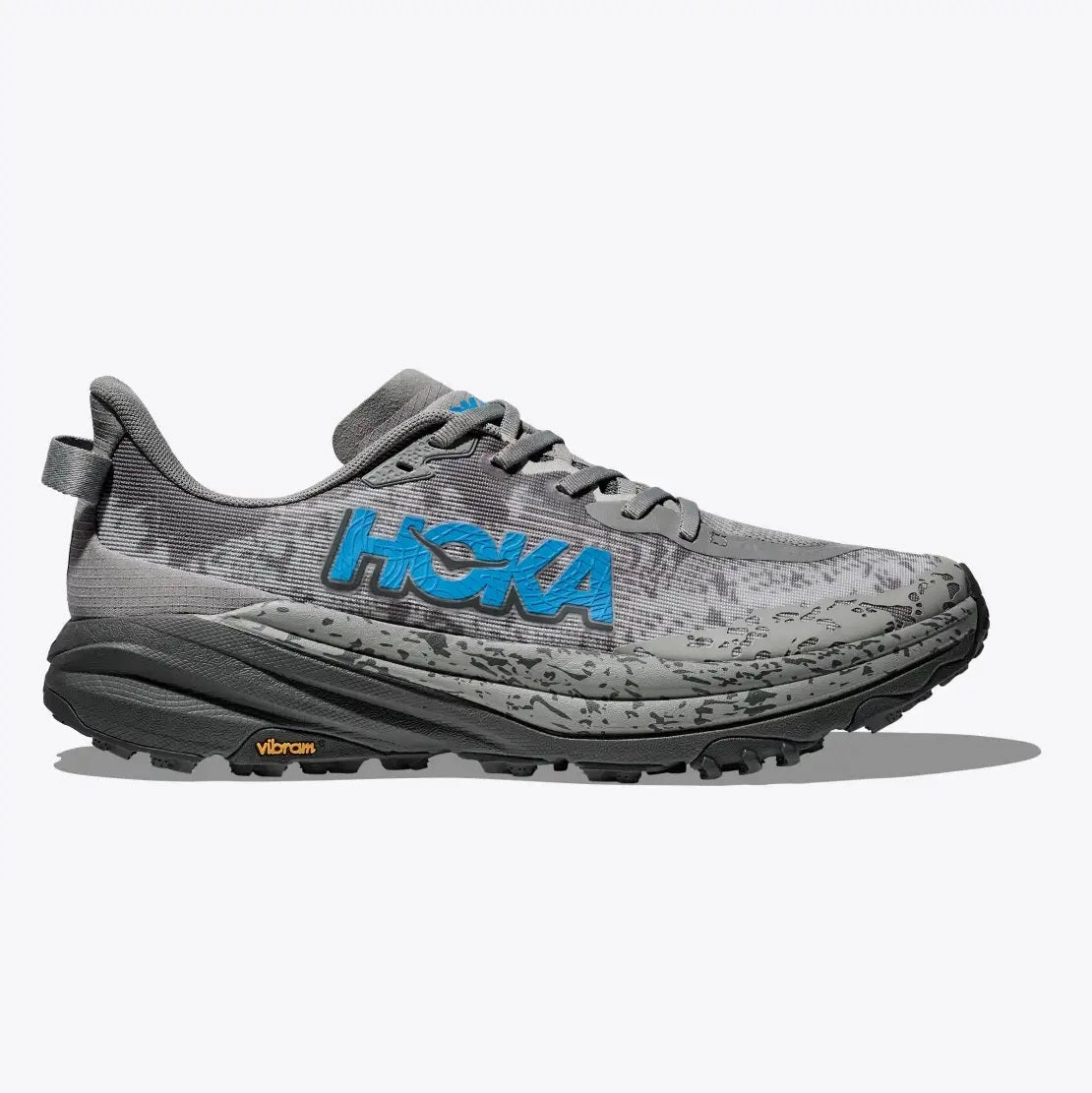 Hoka Speedgoat 6 Wide | Galactic Grey / Hoka Blue | Mens Hoka everyday athletic sneakers for recovery