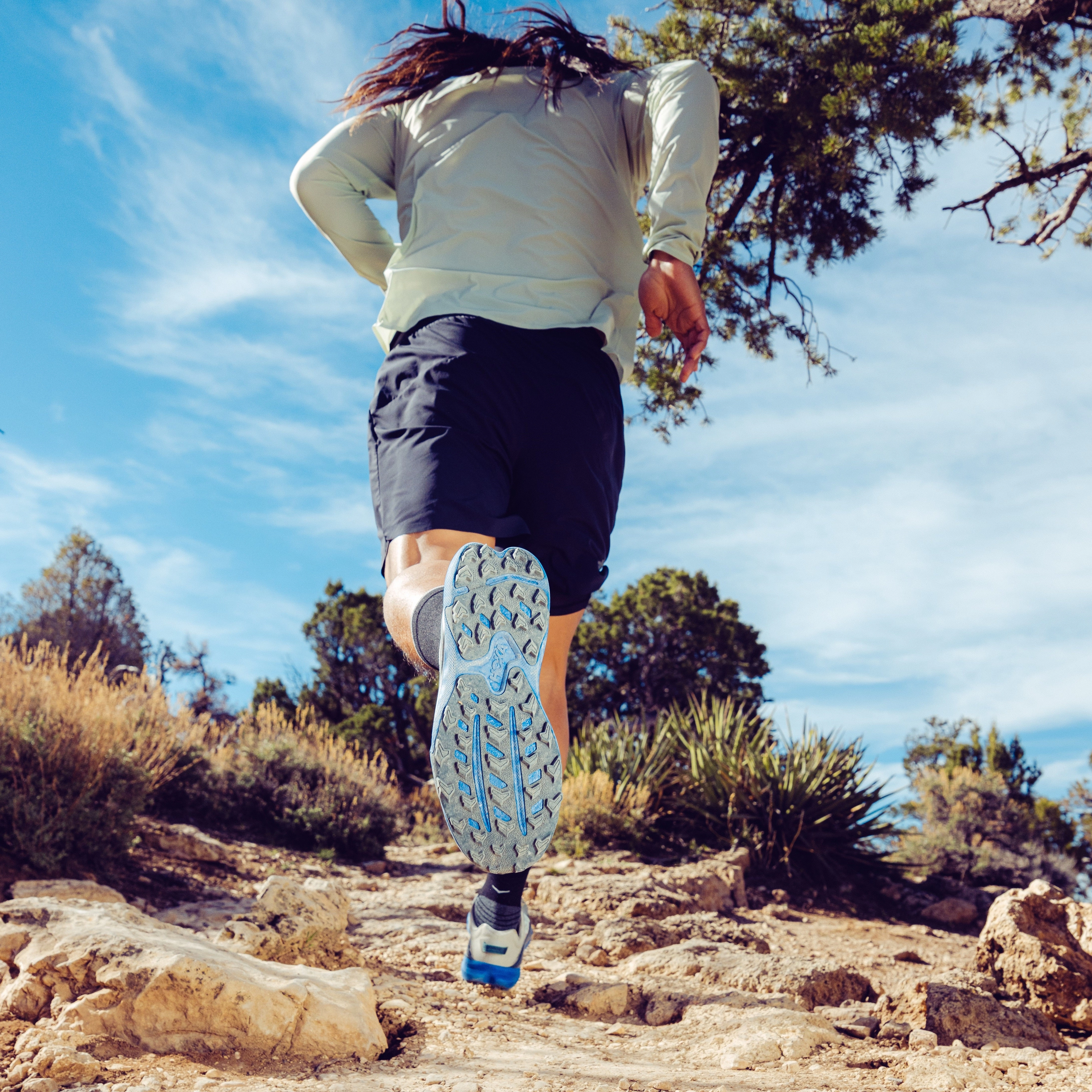 Hoka Torrent 4 | Farro / Ultramarine | Mens Hoka versatile athletic footwear