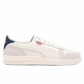 Indoor - Frosted Ivory/Vapor Grey Puma shoes with suede and modern shape
