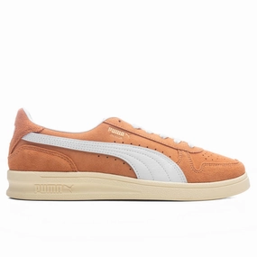 Indoor Soft - Orange Puma shoes with suede and modern shape