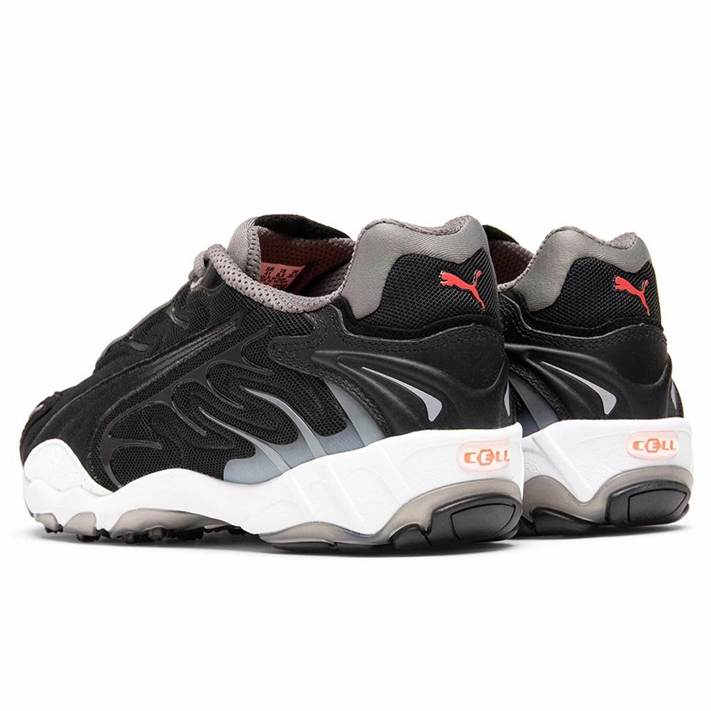Inhale Flares - Black/White Puma Stripe Logo Trainers