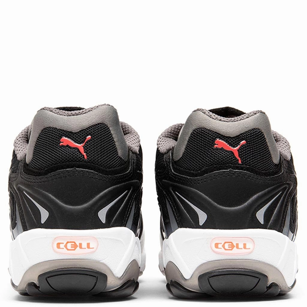 Inhale Flares - Black/White Puma Stripe Logo Trainers