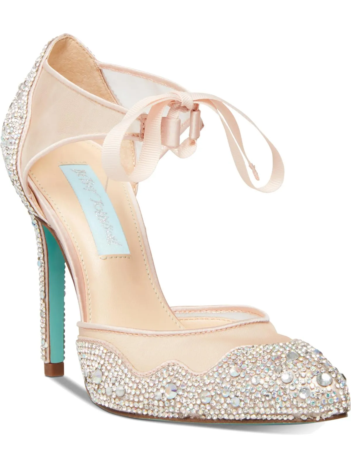 Iris Womens Embellished Stiletto Evening Heels