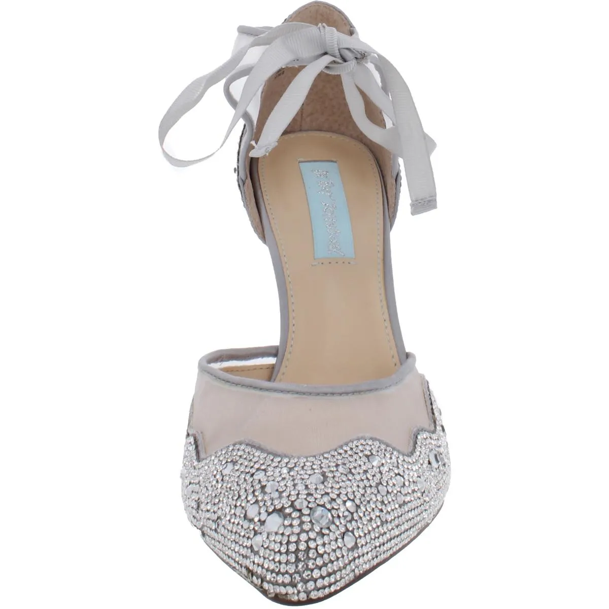 Iris Womens Embellished Stiletto Evening Heels