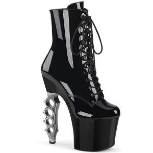 IRONGRIP-1020 Black Patent/Black-Silver Brushed