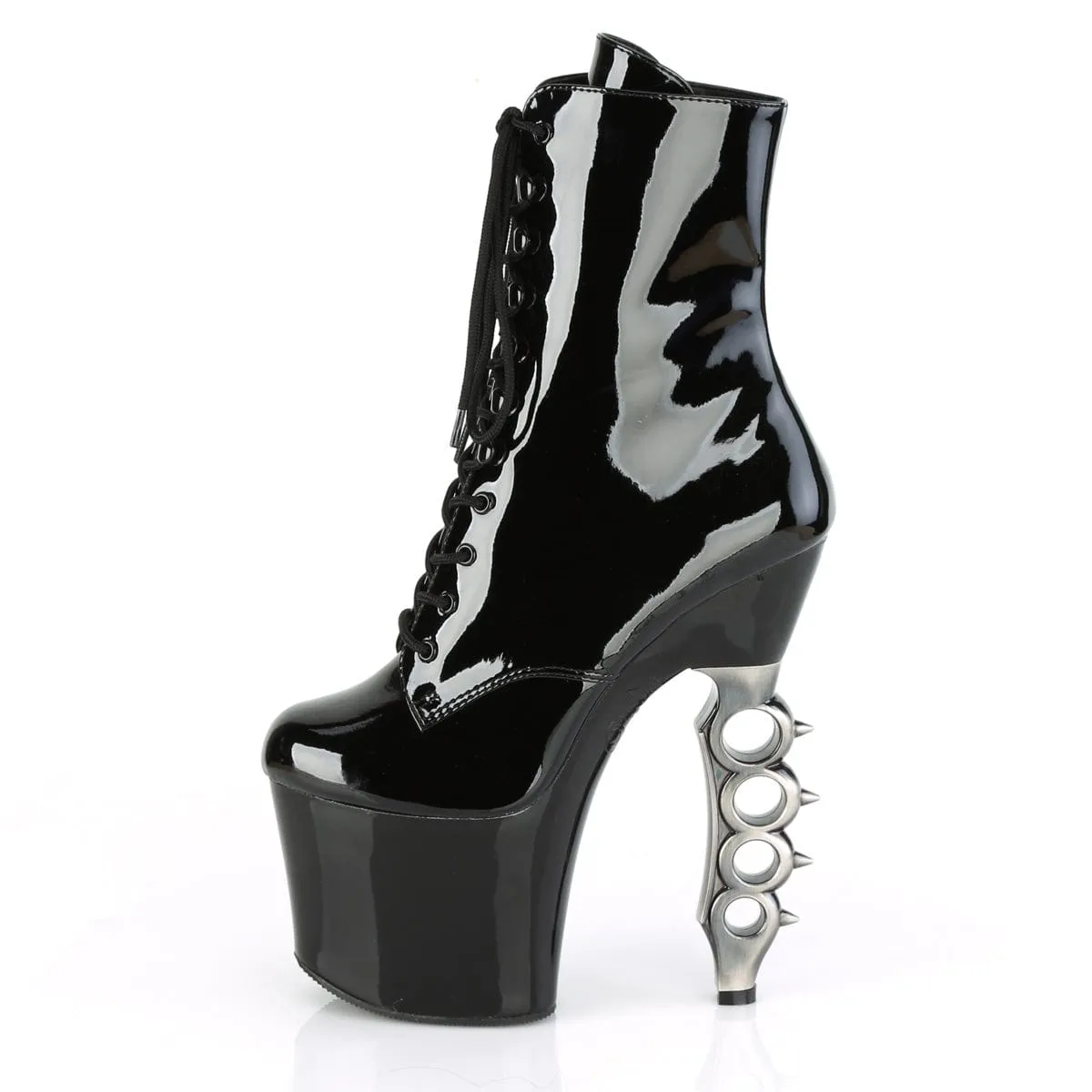 IRONGRIP-1020 Black Patent/Black-Silver Brushed