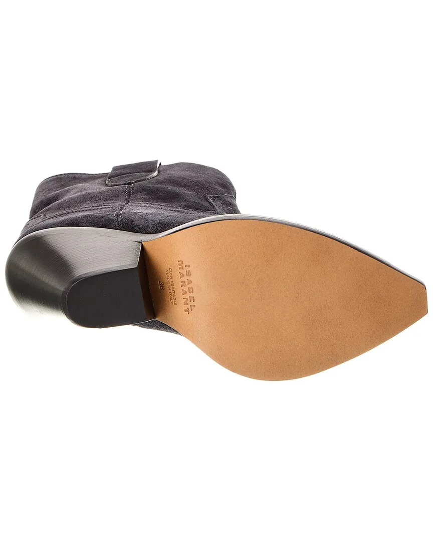 Isabel Marant Leyane Suede Cowboy Boot