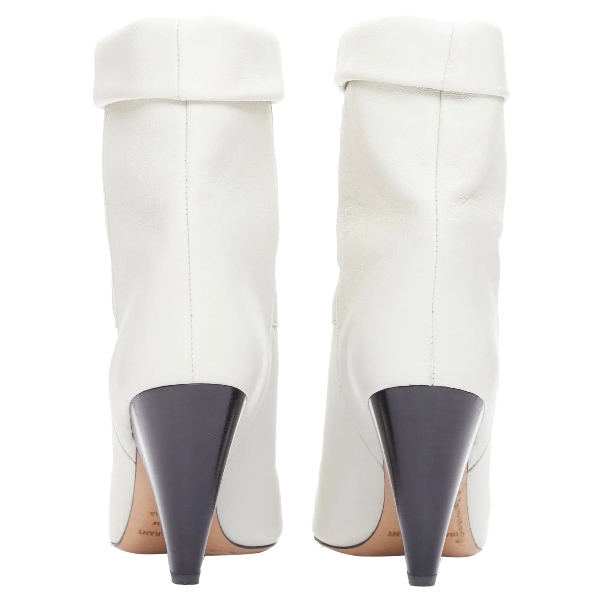 Isabel Marant Rouxa off leather cone heel boots