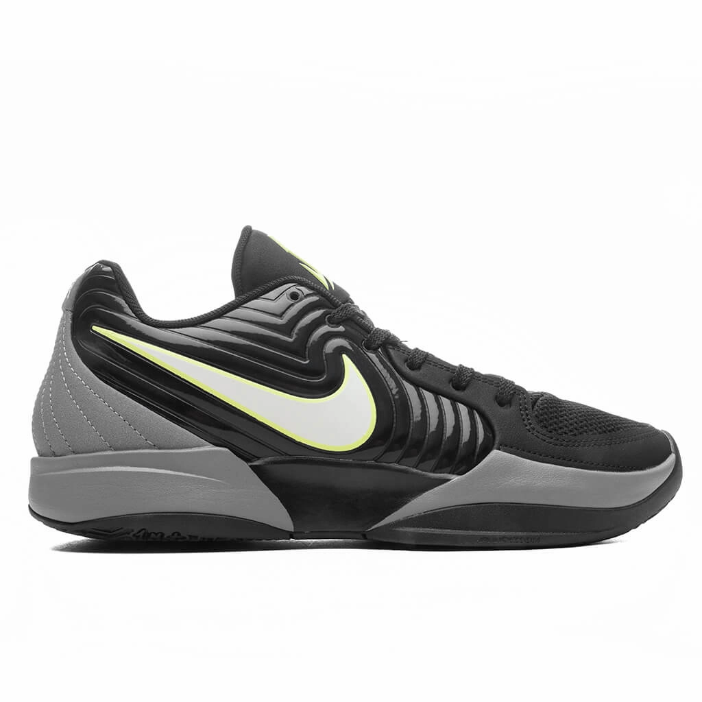 Ja 2 'Night Vision' - Black/Phantom/Light Smoke Grey Nike fashion sneakers with bold branding