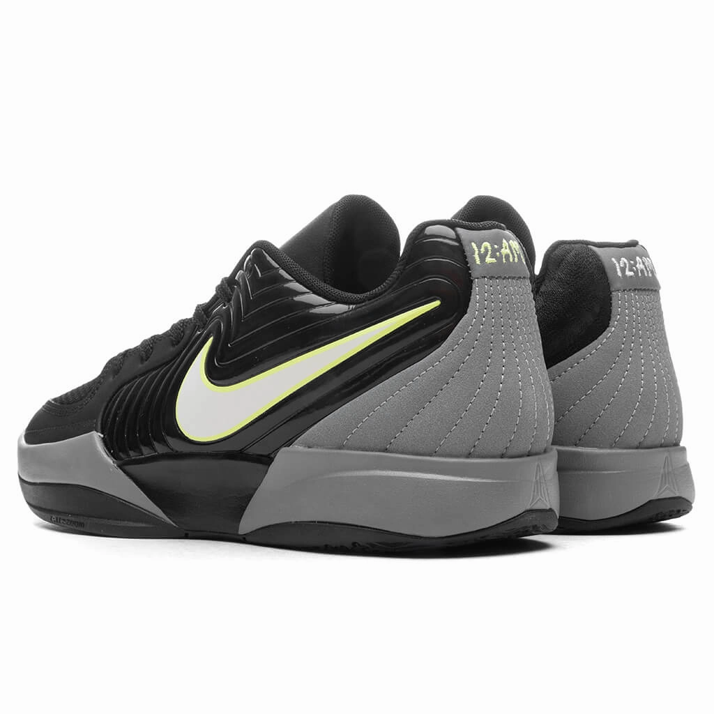 Ja 2 'Night Vision' - Black/Phantom/Light Smoke Grey Nike Bold Logo Sneakers