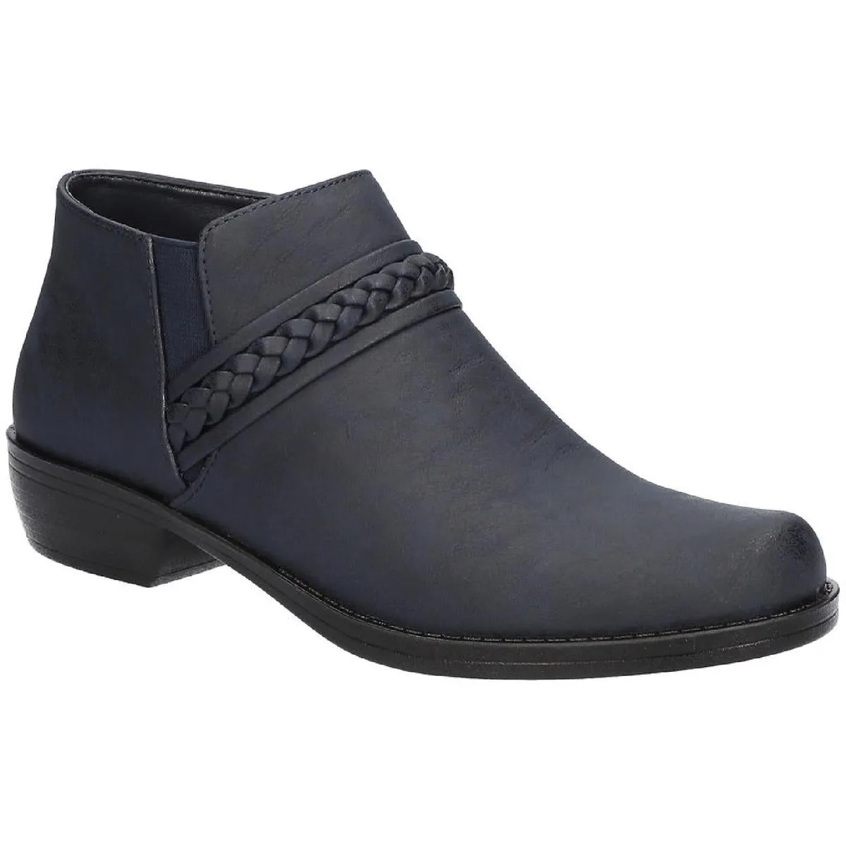 Jalia Womens Almond Toe Braided Booties