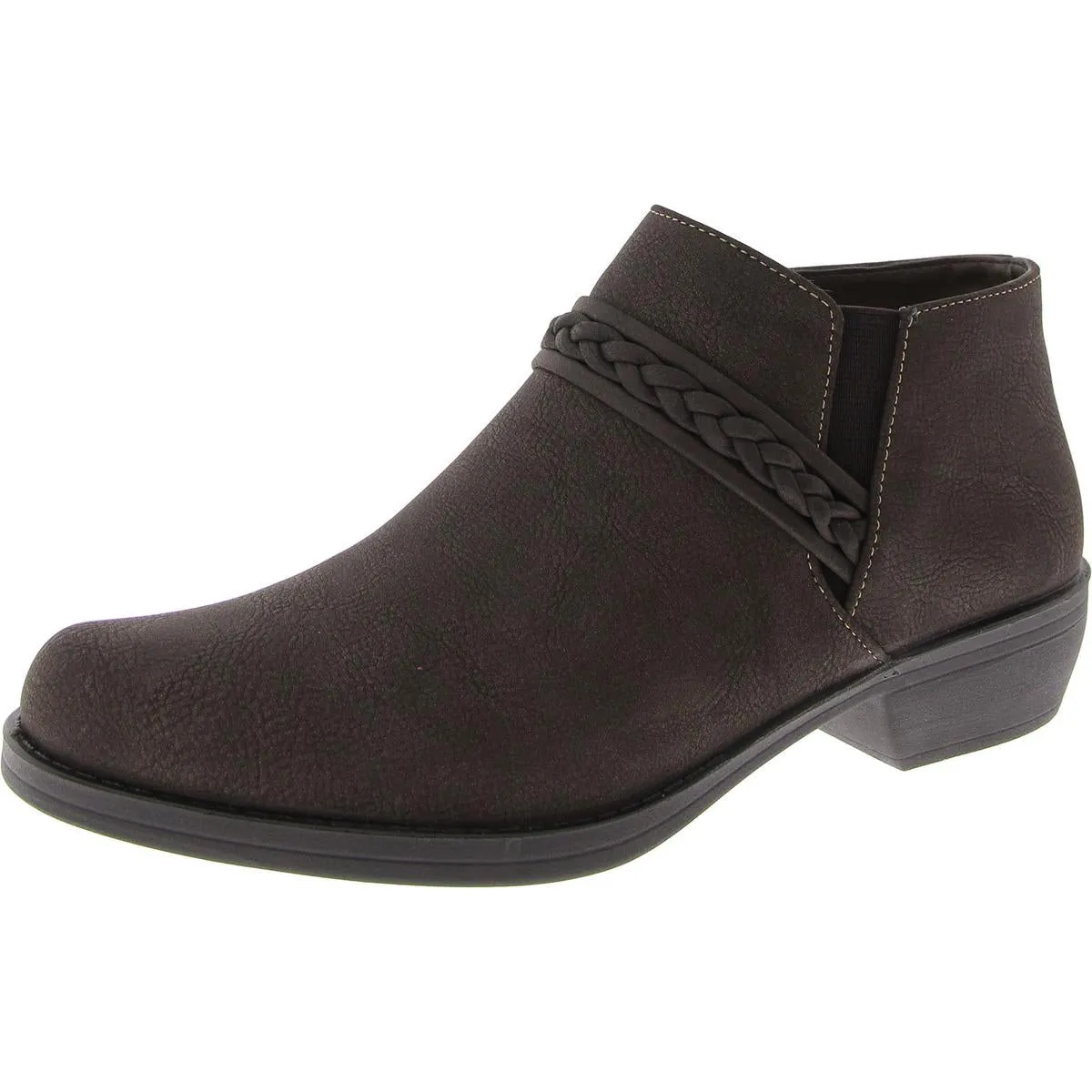 Jalia Womens Almond Toe Braided Booties