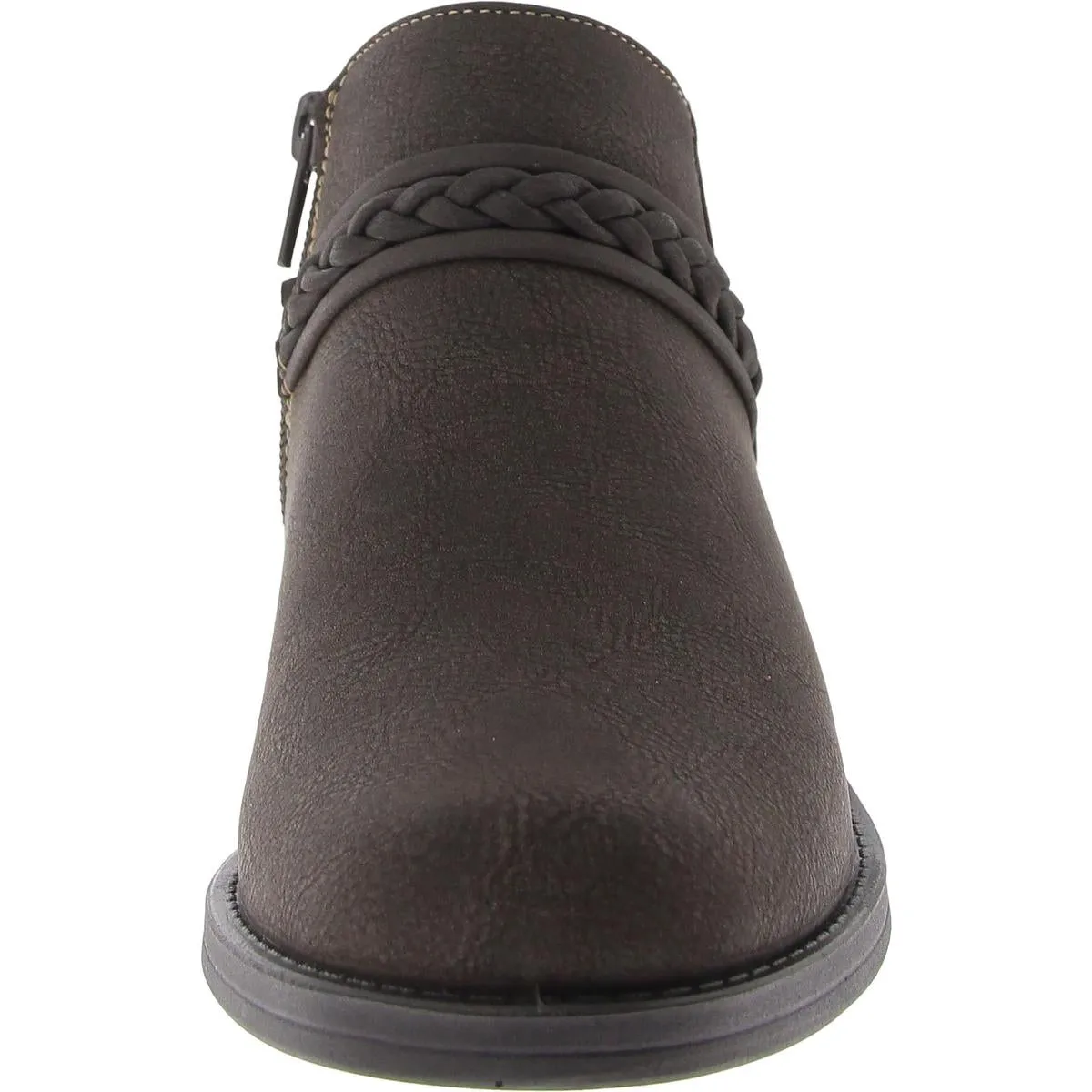 Jalia Womens Almond Toe Braided Booties
