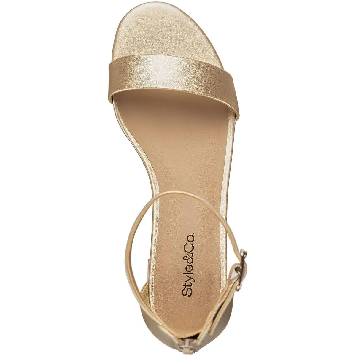 Janiee Womens Adjustable Manmade Ankle Strap