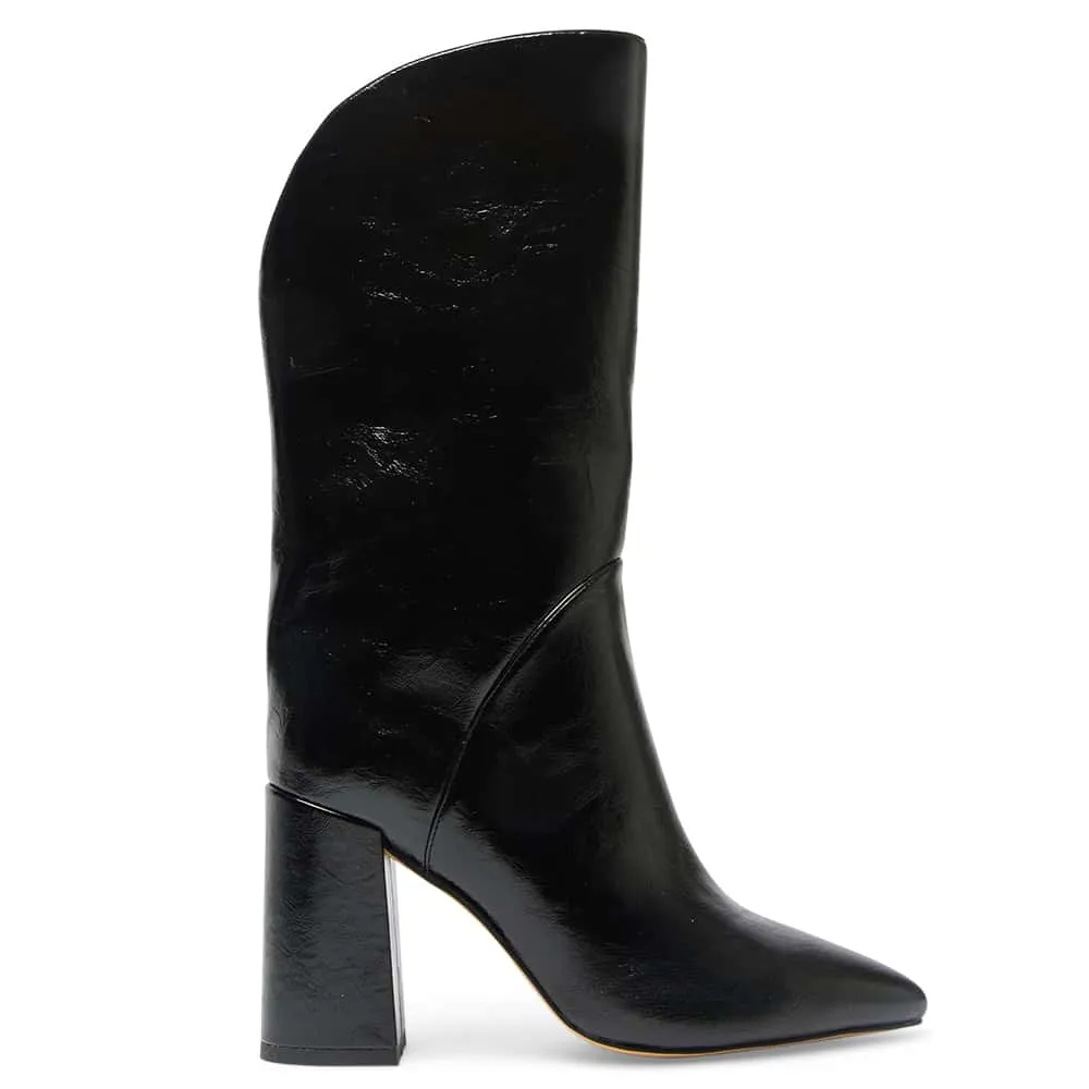 Jared Boot in Black Hi Shine