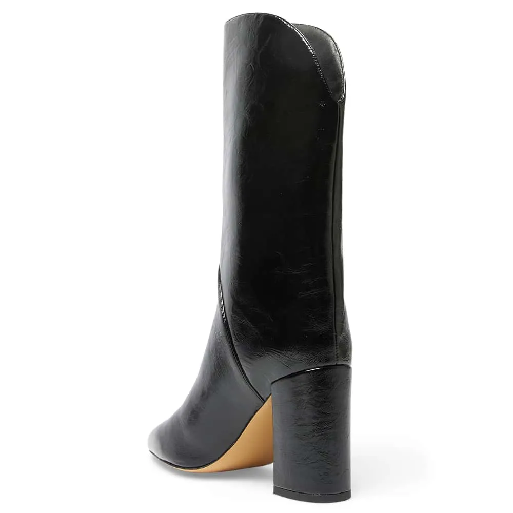 Jared Boot in Black Hi Shine