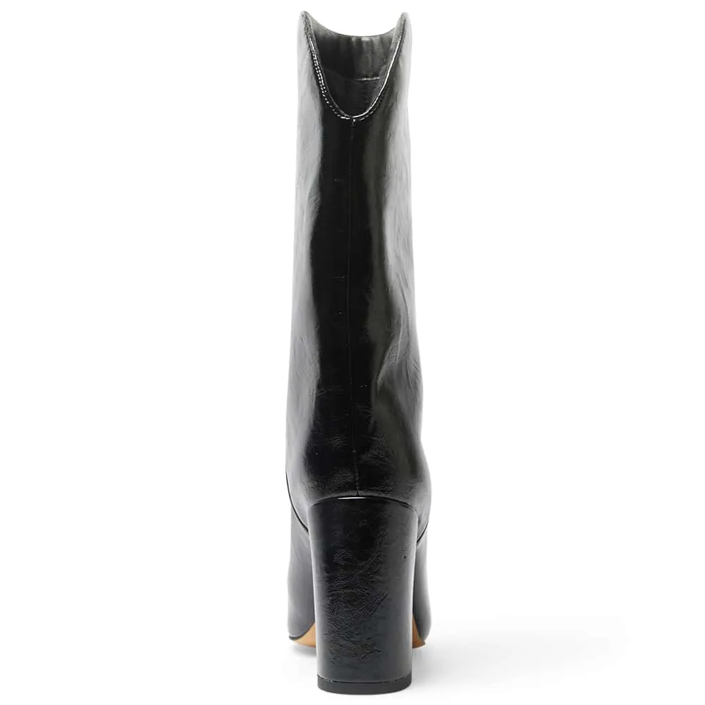 Jared Boot in Black Hi Shine