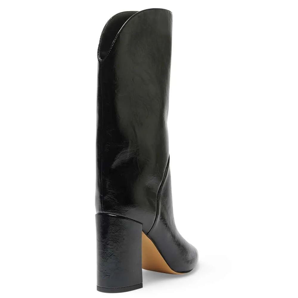 Jared Boot in Black Hi Shine