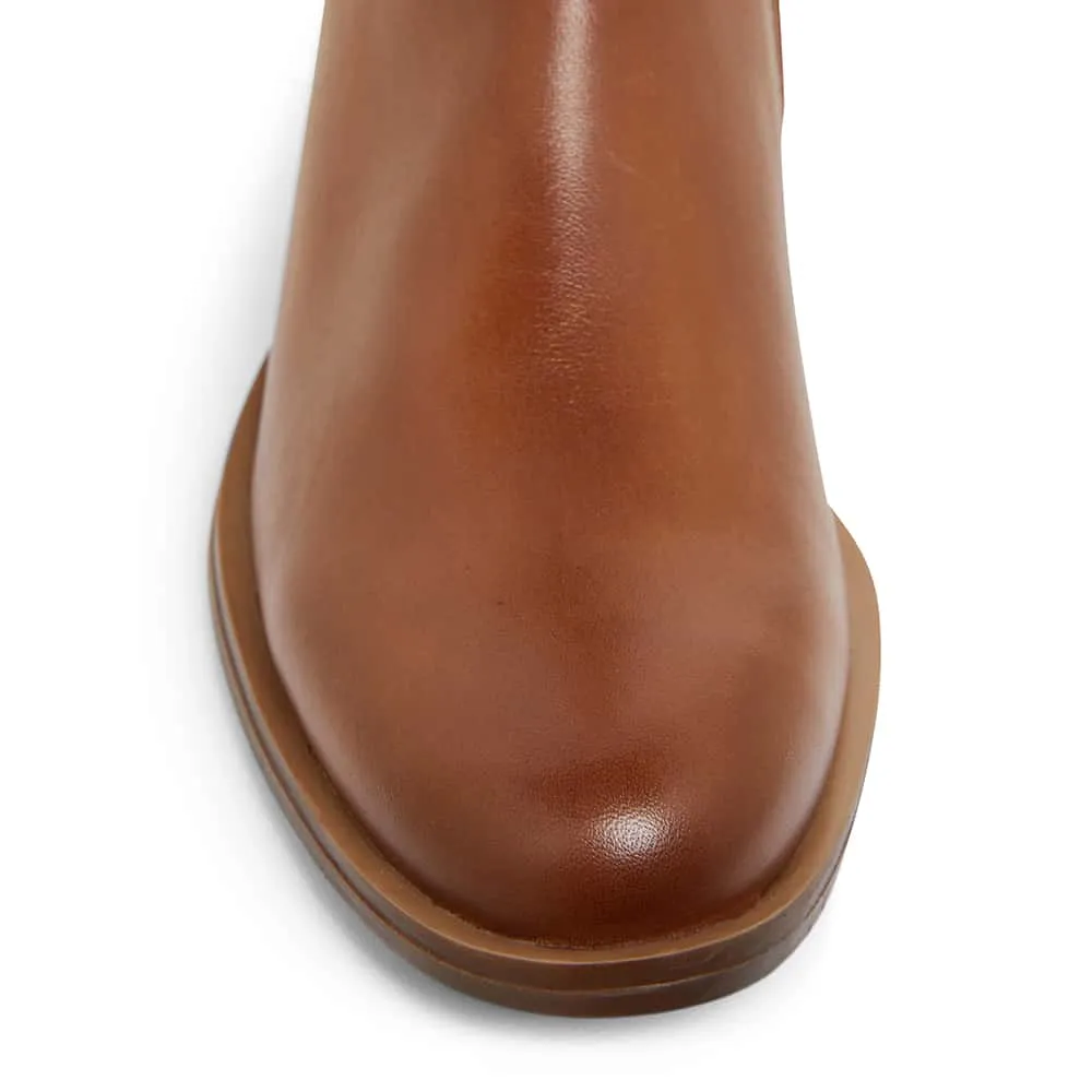 Jenna Boot in Mid Brown Leather