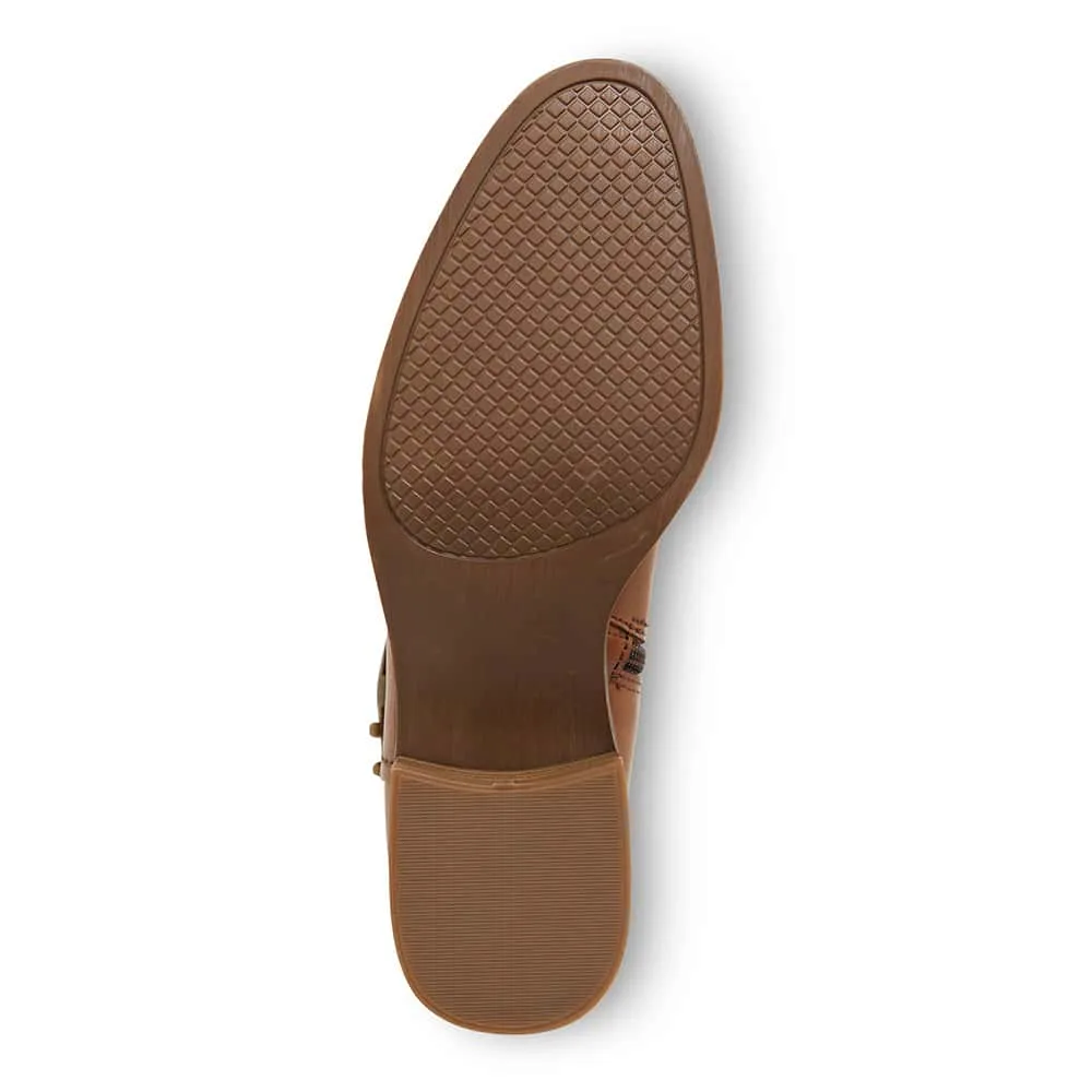 Jenna Boot in Mid Brown Leather