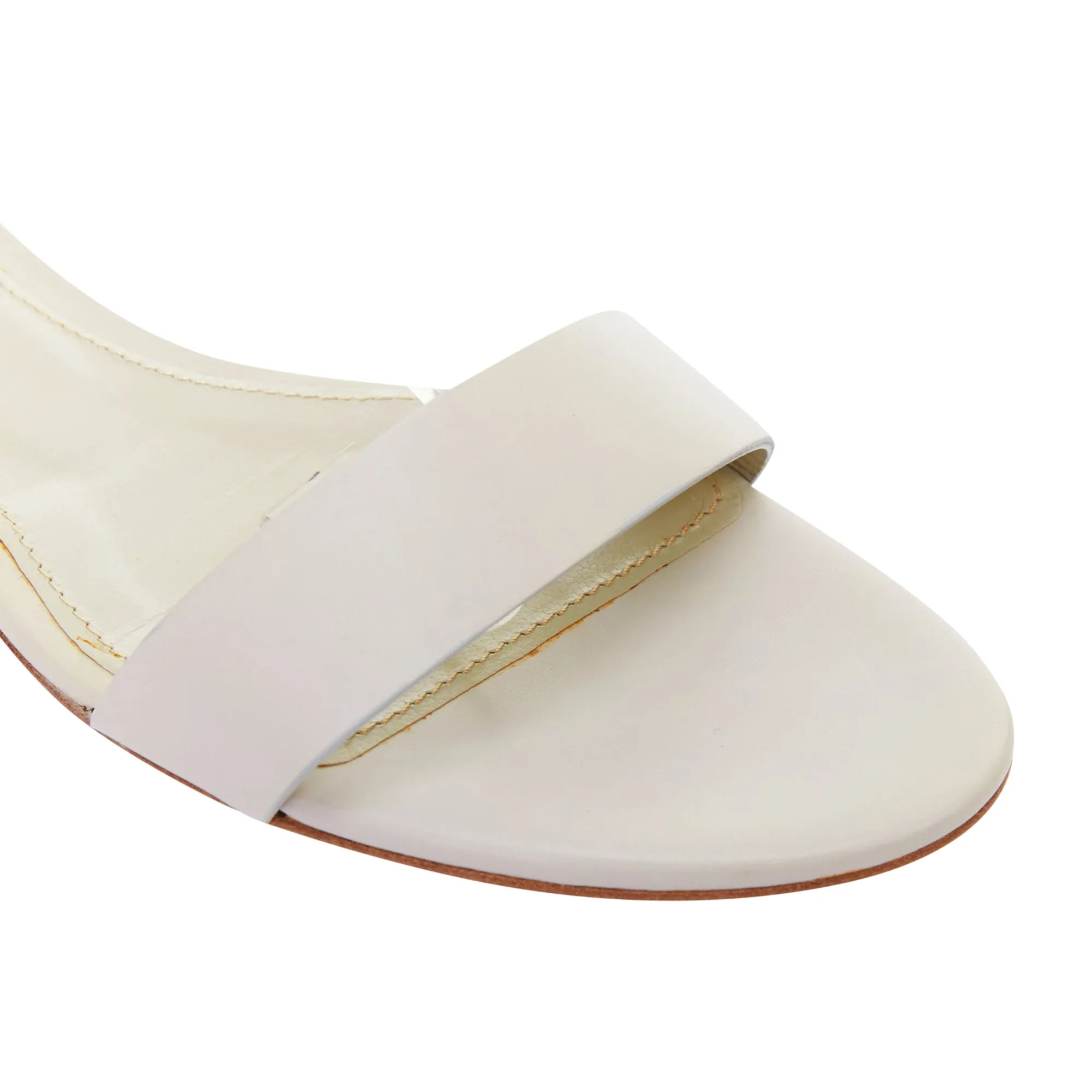 Jil Sander neon yellow rubber ankle strap leather flat sandals