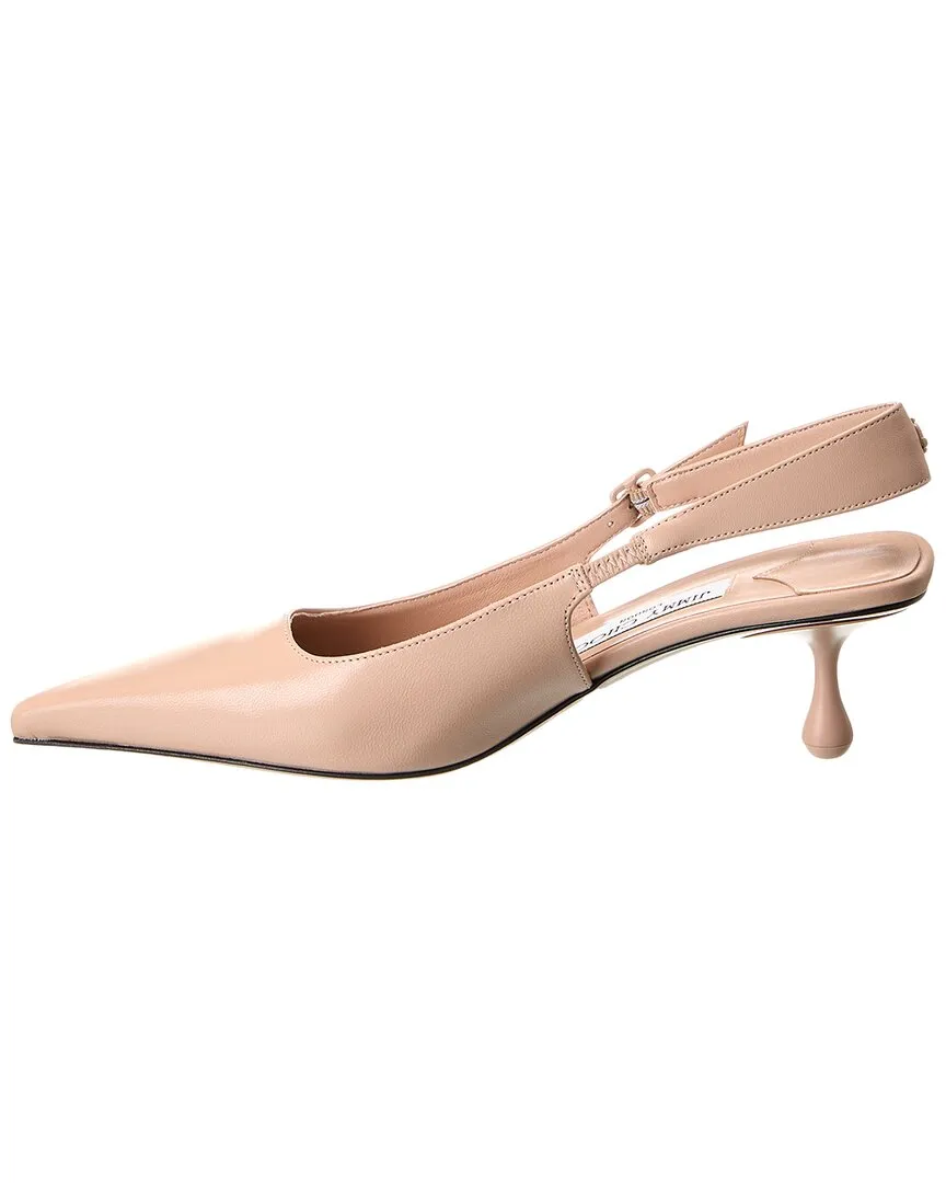Jimmy Choo Amel 50 Leather Slingback Pump
