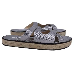 Jimmy Choo Espadrilles in Silver Leather