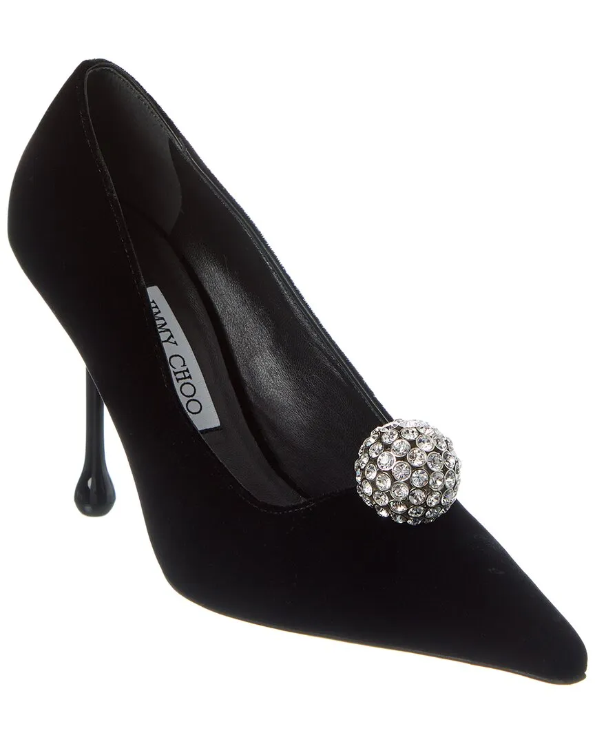 Jimmy Choo Orb 95 Velvet Pump