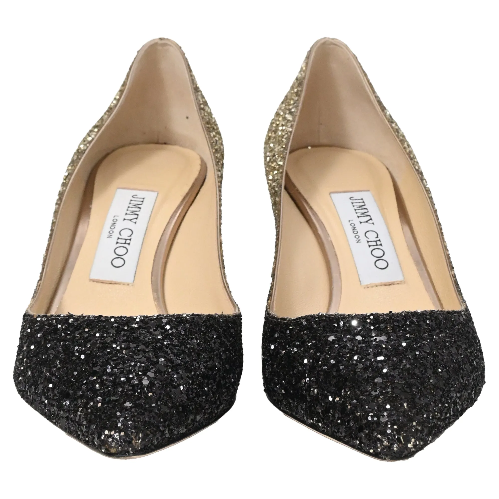 Jimmy Choo Romy 60 Pumps in Gold Glitter