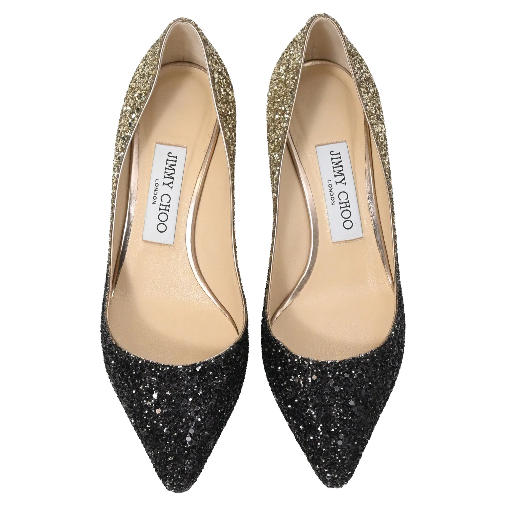 Jimmy Choo Romy 60 Pumps in Gold Glitter
