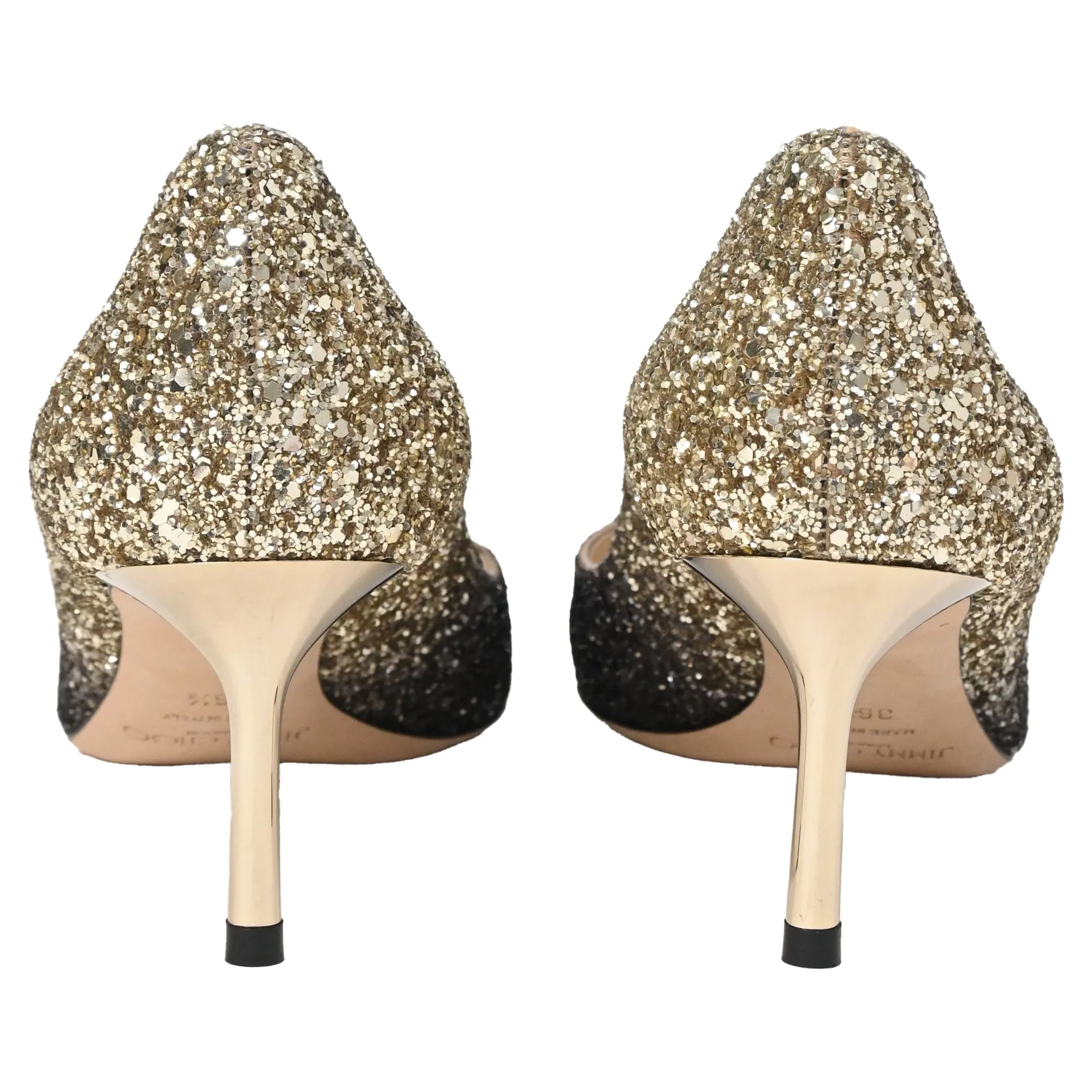 Jimmy Choo Romy 60 Pumps in Gold Glitter