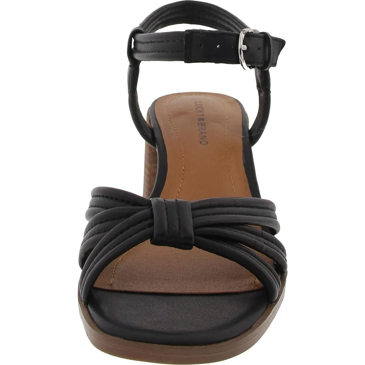 Jolenne Womens Adjustable Leather Block Heel