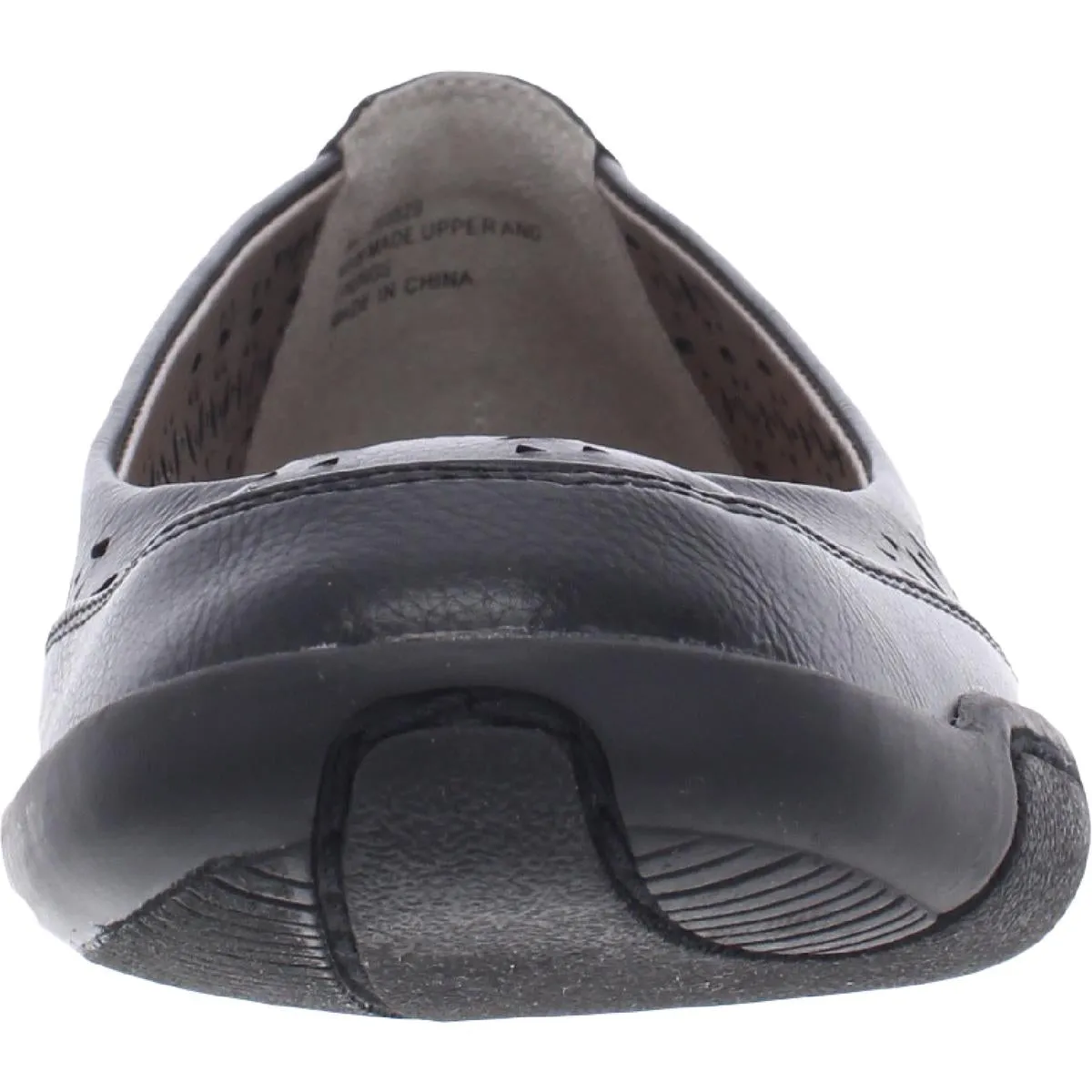 Jordan Womens Faux Leather Slip On Ballet Flats
