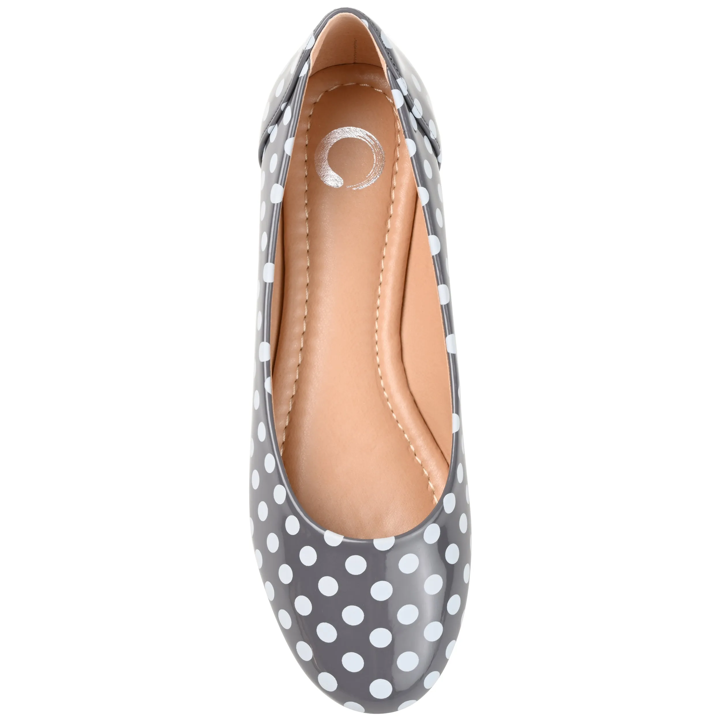 Journee Collection Womens Kavn Medium and Wide Width Comfort Insole Slip On Round Toe Ballet Flats