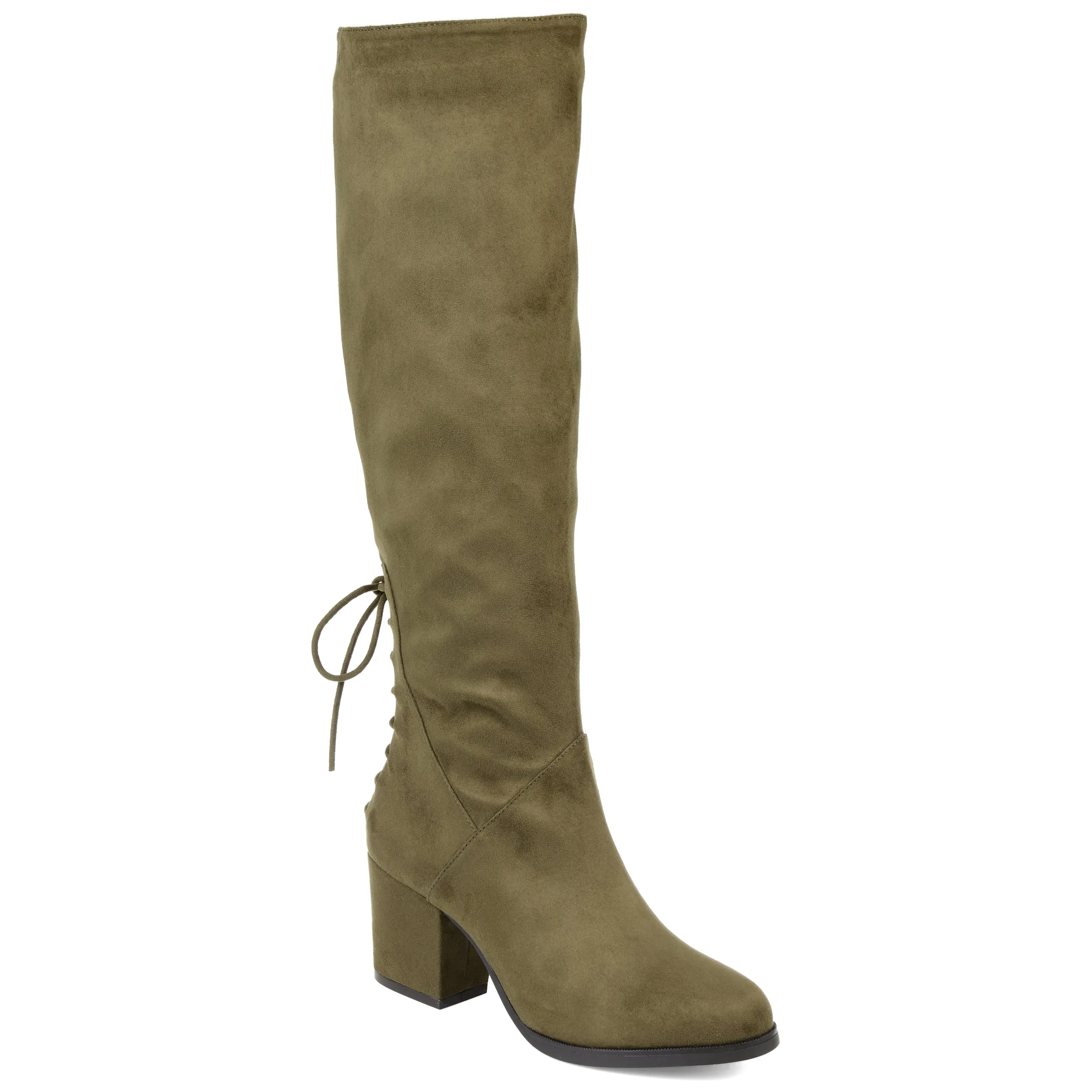 Journee Collection Womens Leeda Tru Comfort Foam Block Heel Knee High Boots