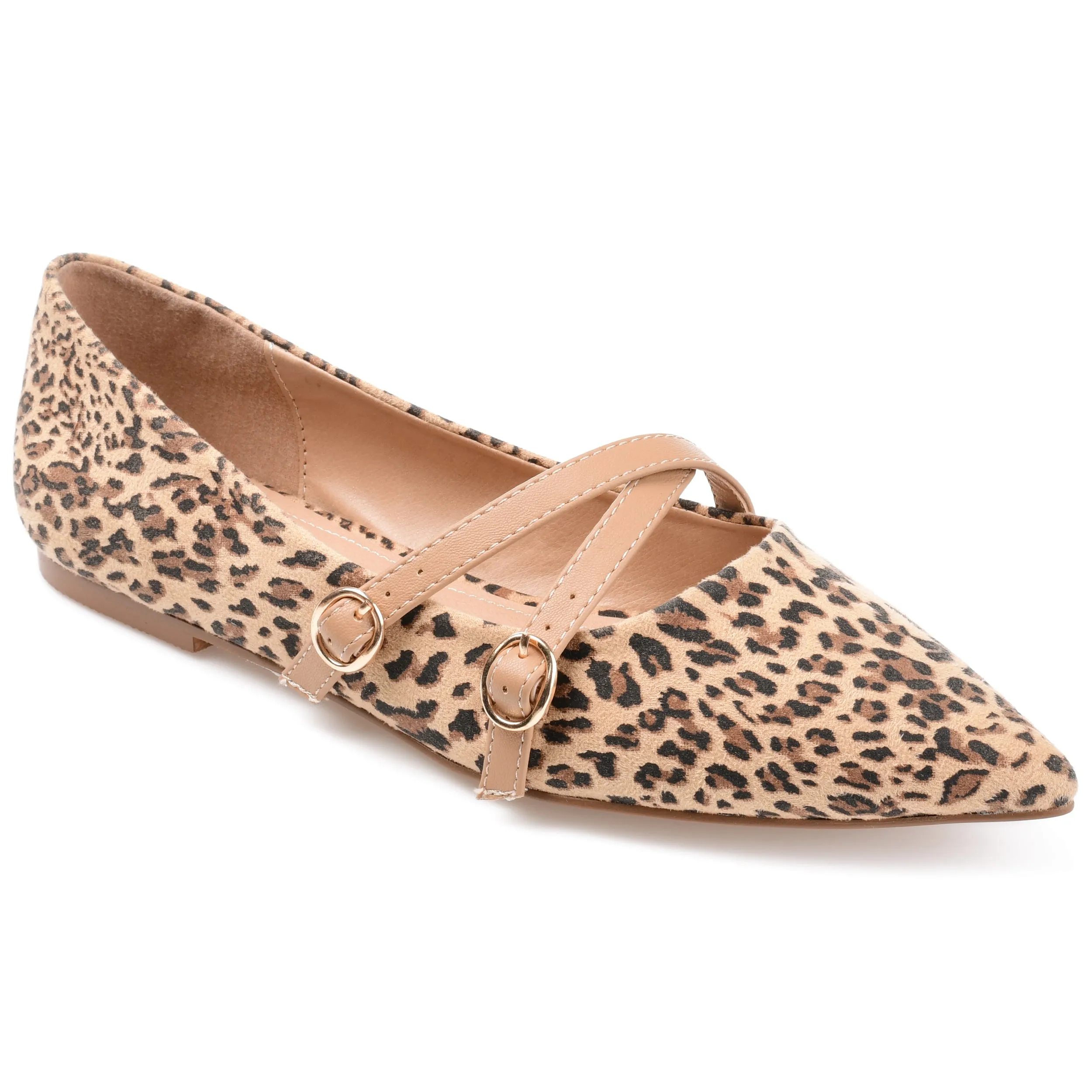 Journee Collection Womens Patricia Slip On Pointed Toe Ballet Flats