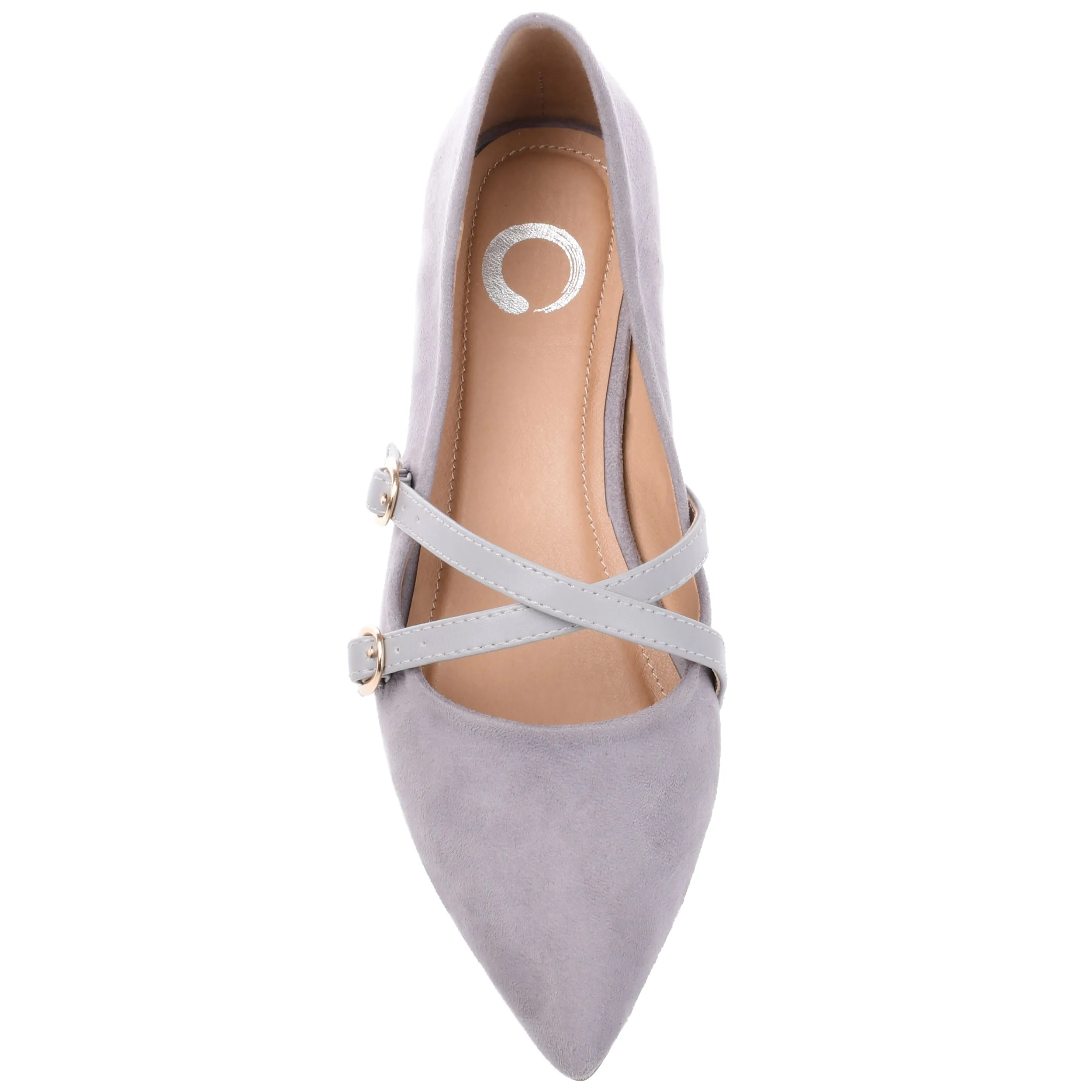 Journee Collection Womens Patricia Slip On Pointed Toe Ballet Flats
