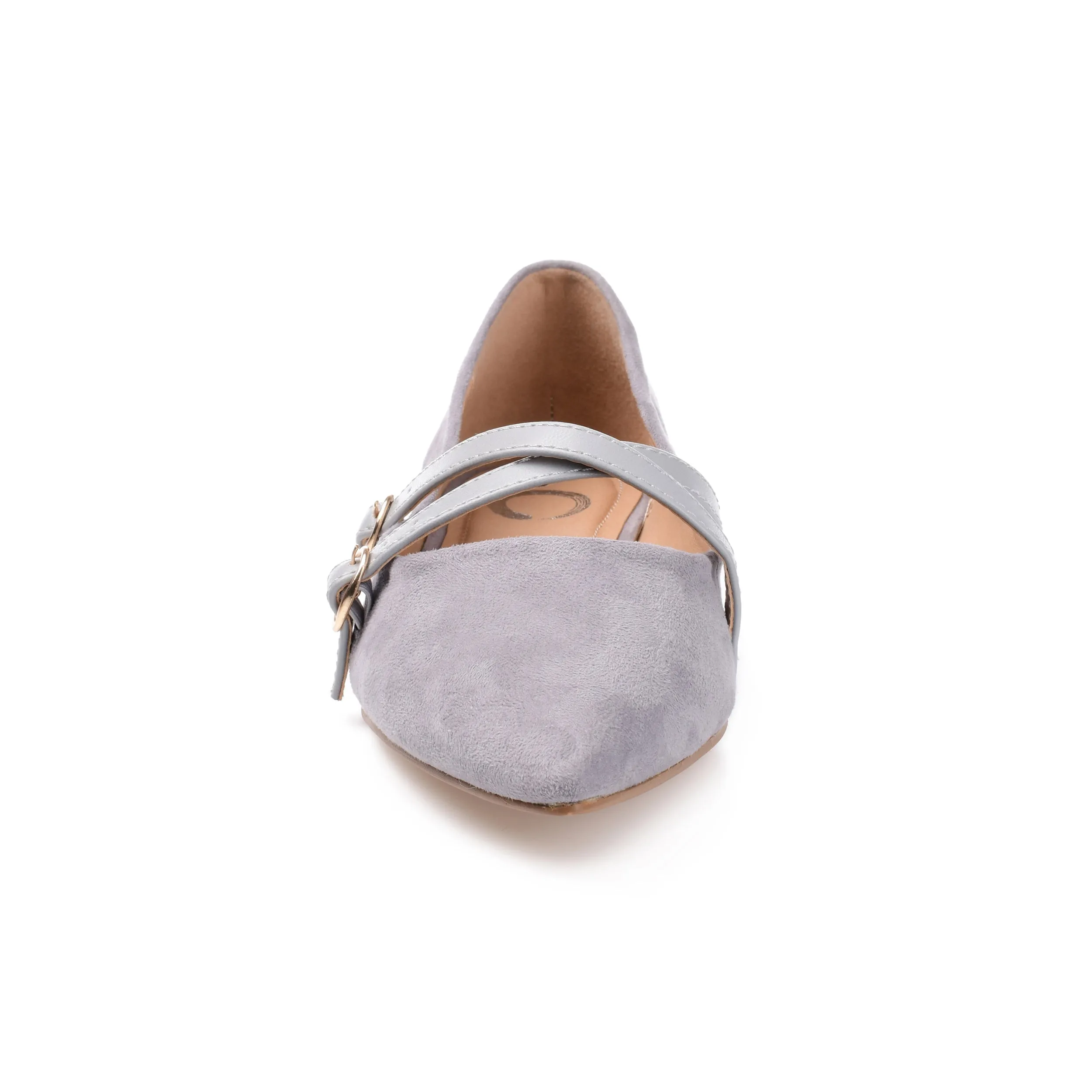 Journee Collection Womens Patricia Slip On Pointed Toe Ballet Flats