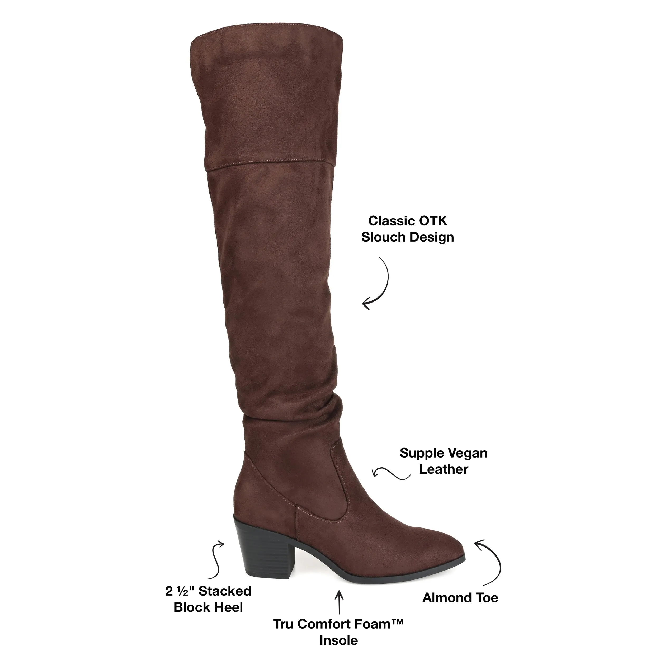 Journee Collection Women's Tru Comfort Foam Extra Wide Calf Zivia Boot
