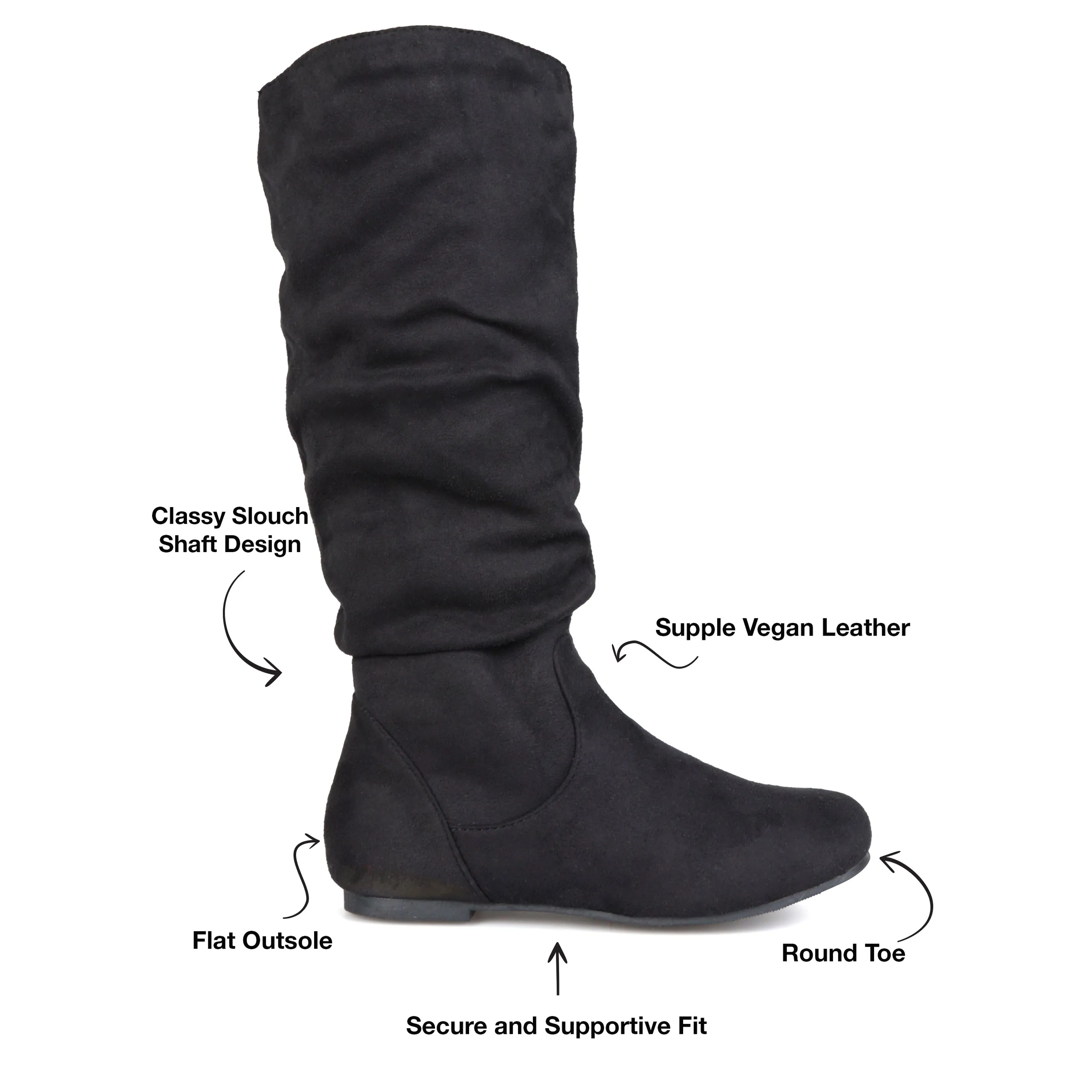 Journee Women's Wide Calf Rebecca-02 Boot