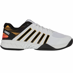 K Swiss Express Light All Court Mens Pickleball Shoes - White / Daffodil Kswiss tennis shoes