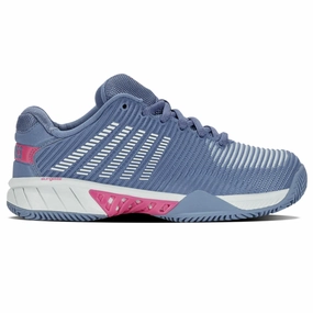 K Swiss Hypercourt AC Express 2 Hardcourt Womens Tennis Shoes - Infinity / Blue Blush / Carmine Rose Kswiss tennis shoes