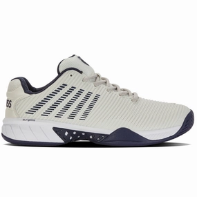 K Swiss Hypercourt Express 2-2E WIDE MenTennis Shoes - Gray/White/Peacoat Kswiss tennis shoes