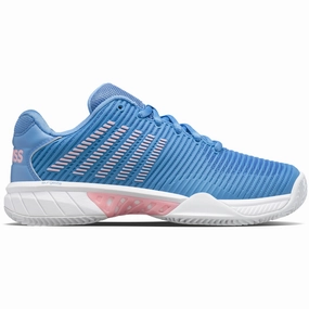K Swiss Hypercourt Express 2 HB Women Tennis Shoes - Silver Lake Blue/White/Orchid Pink Kswiss tennis shoes