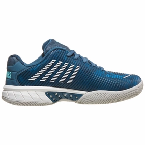 K Swiss Hypercourt Express 2 Indian Teal/Moon/Star White Men Tennis Shoes Kswiss tennis shoes