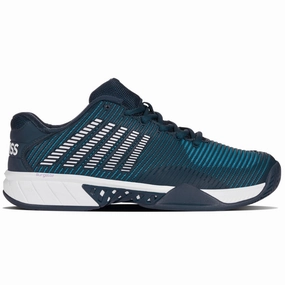 K Swiss Hypercourt Express  AC Men Tennis Shoes  - Reflecting Pond/White Kswiss tennis shoes