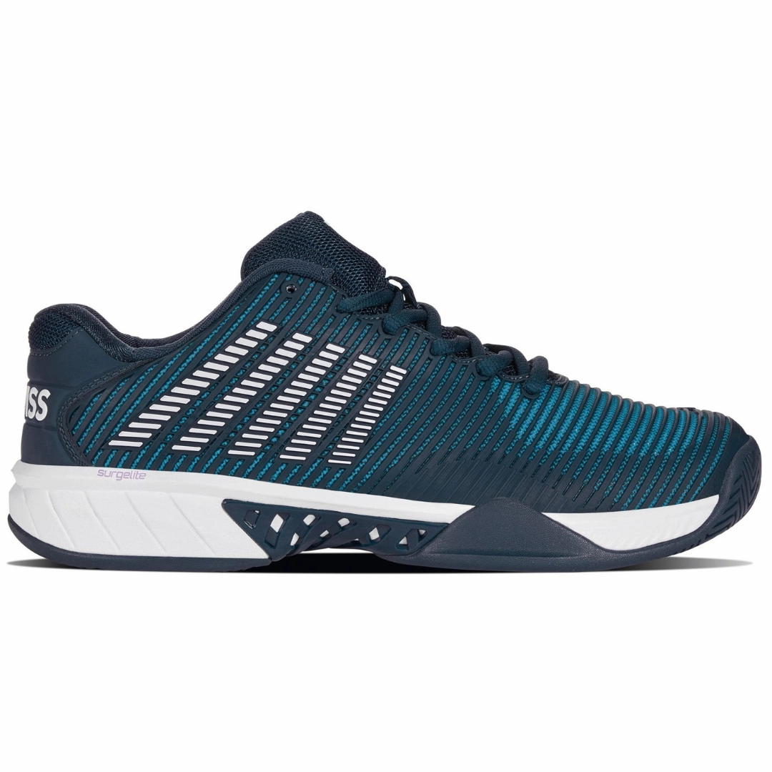 K Swiss Hypercourt Express  AC Men Tennis Shoes  - Reflecting Pond/White Kswiss tennis shoes
