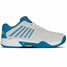 K Swiss Hypercourt Express HB  Mens Tennis Shoes -  White/Celestial/Primrose Kswiss tennis shoes