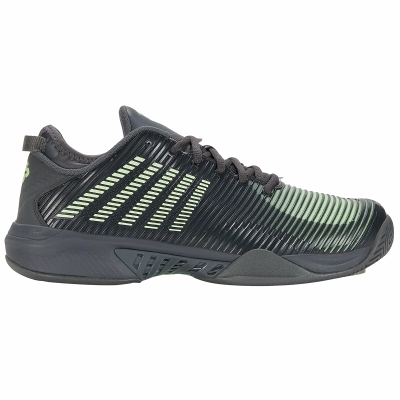 K Swiss Hypercourt Supreme AC Mens Tennis Shoes  - Urban Chic / Green Kswiss tennis shoes