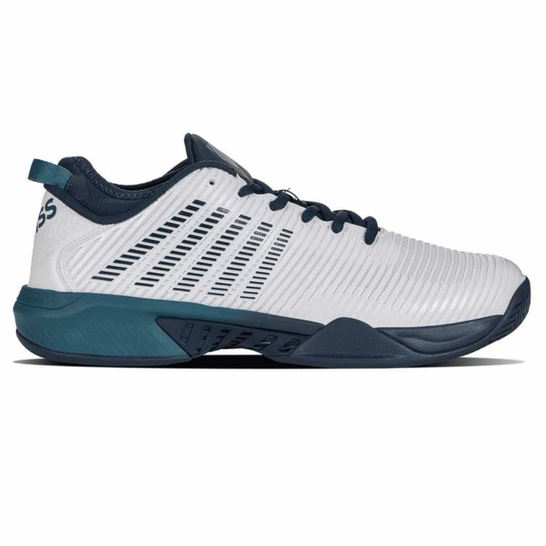 K Swiss Hypercourt Supreme Mens Tennis Shoes - White/Pond/Colonial Blue Kswiss tennis shoes